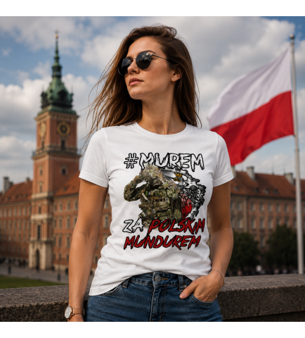 Koszulka damska MUREM ZA POLSKIM MUNDUREM 4